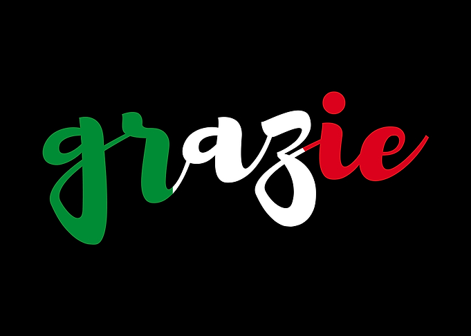Grazie Italian Flag Colors
