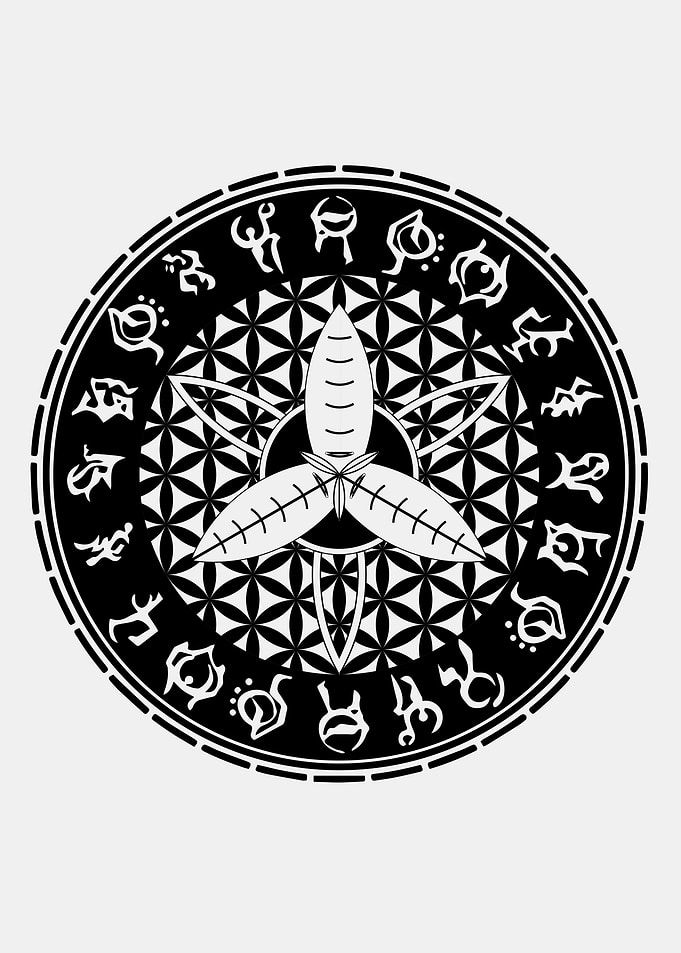 Flower of Life Moth Sigil