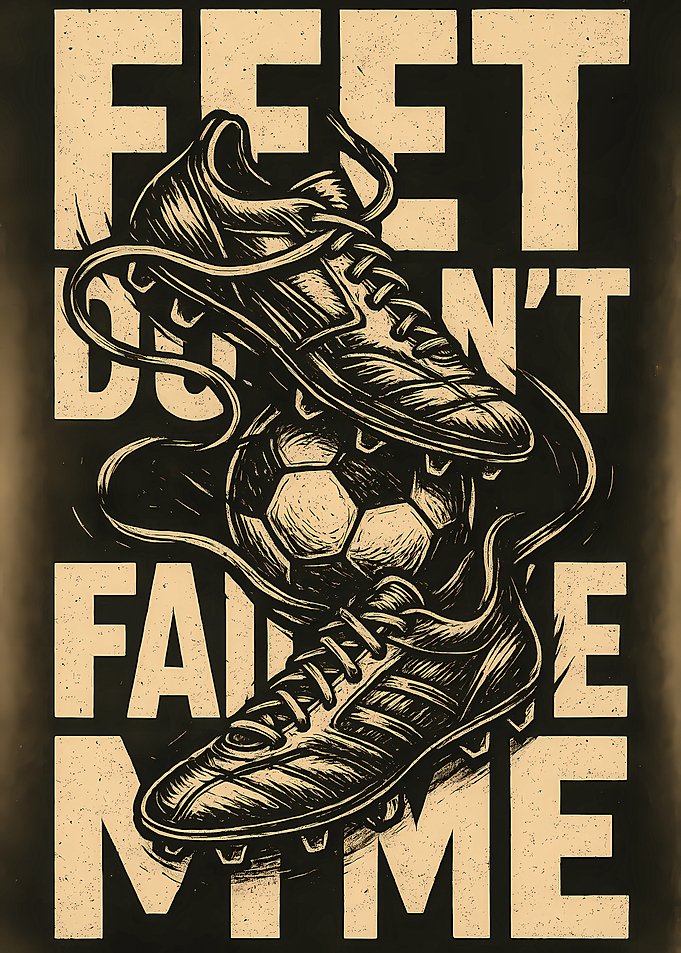 Feet Don't Fail Me - Soccer Art