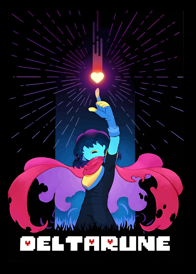 Deltarune Kris reaching for heart