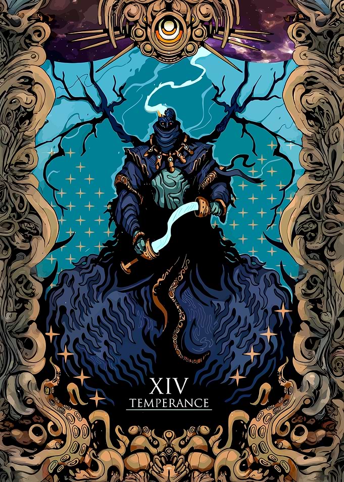Temperance Tarot Card Illustration