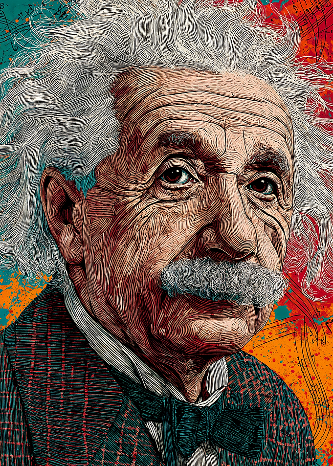 Albert Einstein, Pop Art Portrait