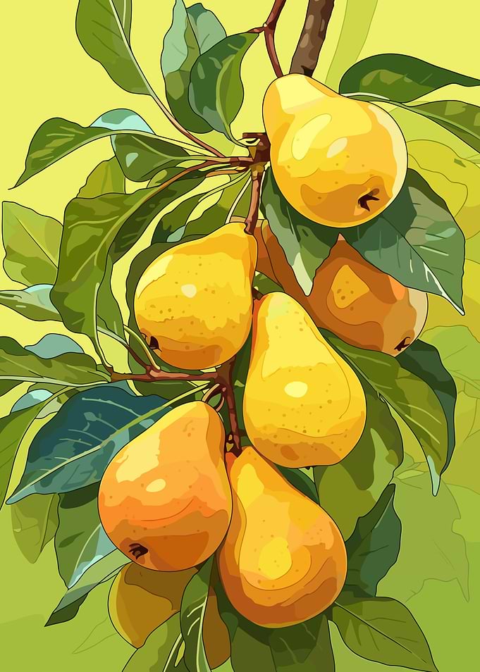 Pear Branch Illustration