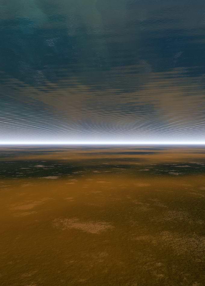 Alien Landscape with Horizon