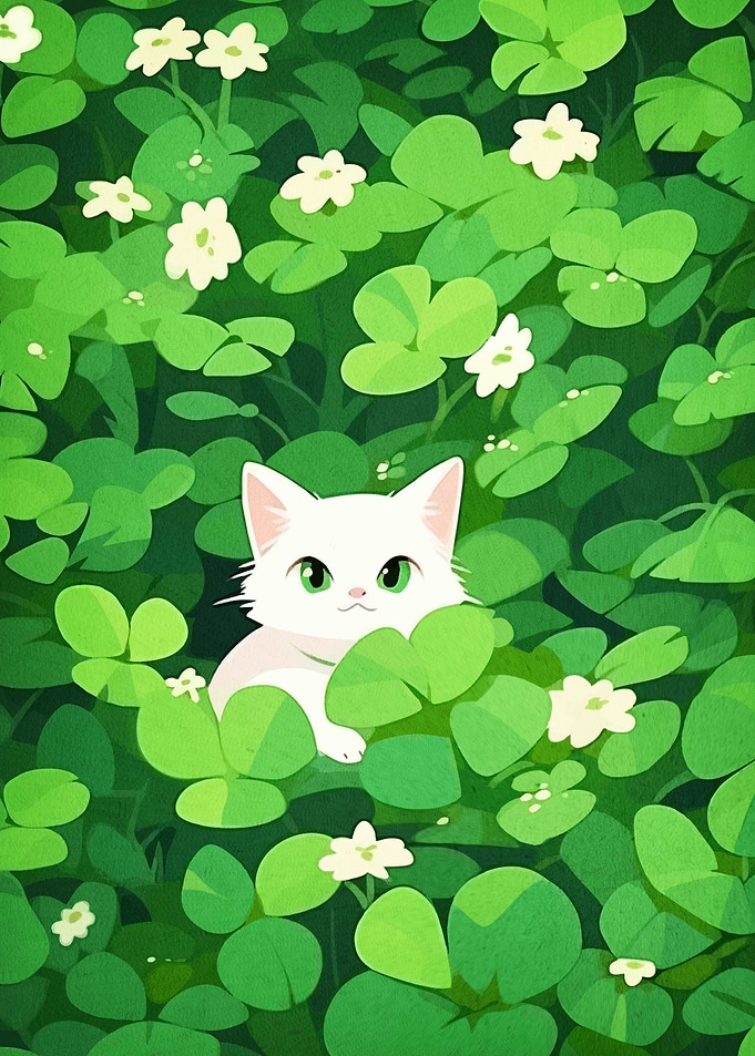 Cat Clover Patch