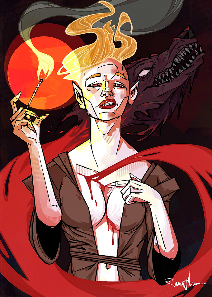The Pale Girl and the Blood Wolf