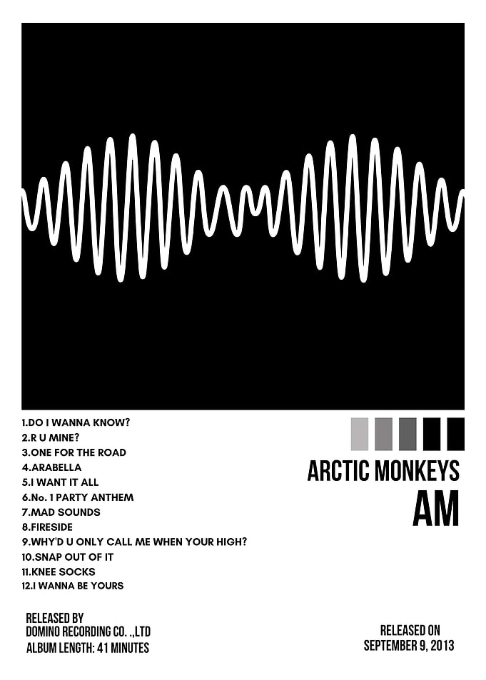 Arctic Monkeys AM Album Cover Art