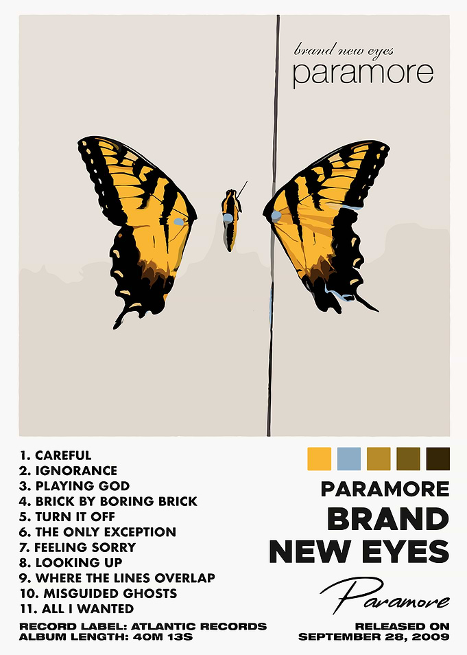 Paramore Brand New Eyes Album Cover