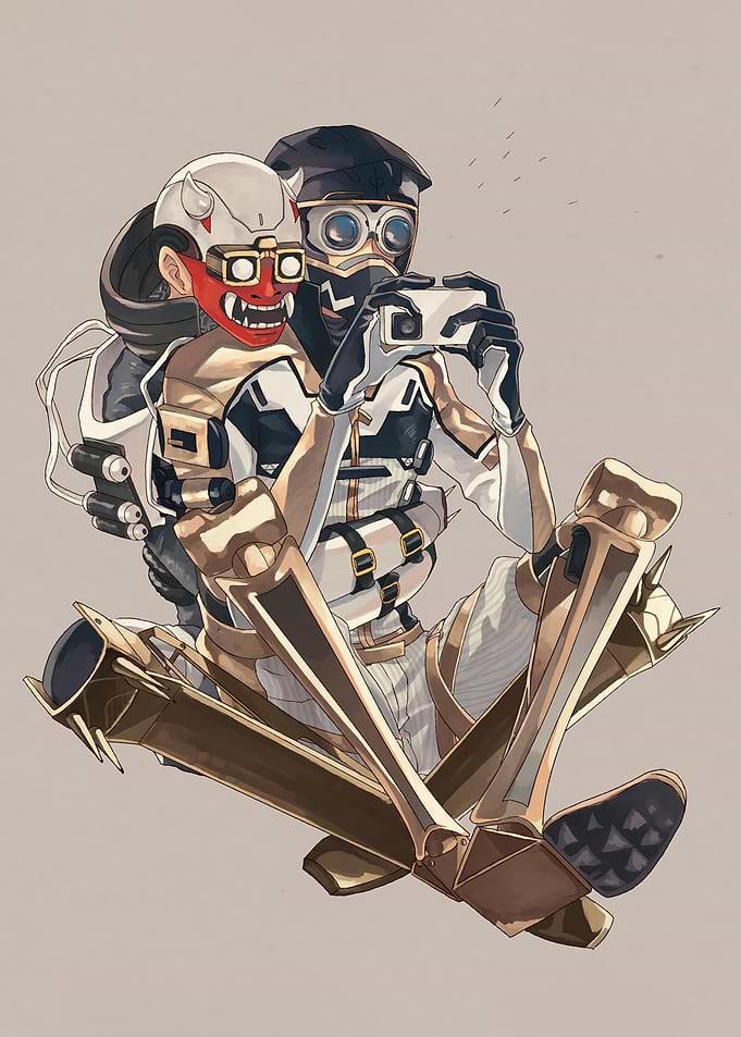 Apex Legends Lifeline and Octane Selfie