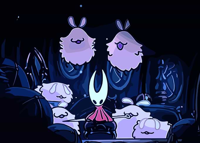 Hollow Knight Cartoon Scene
