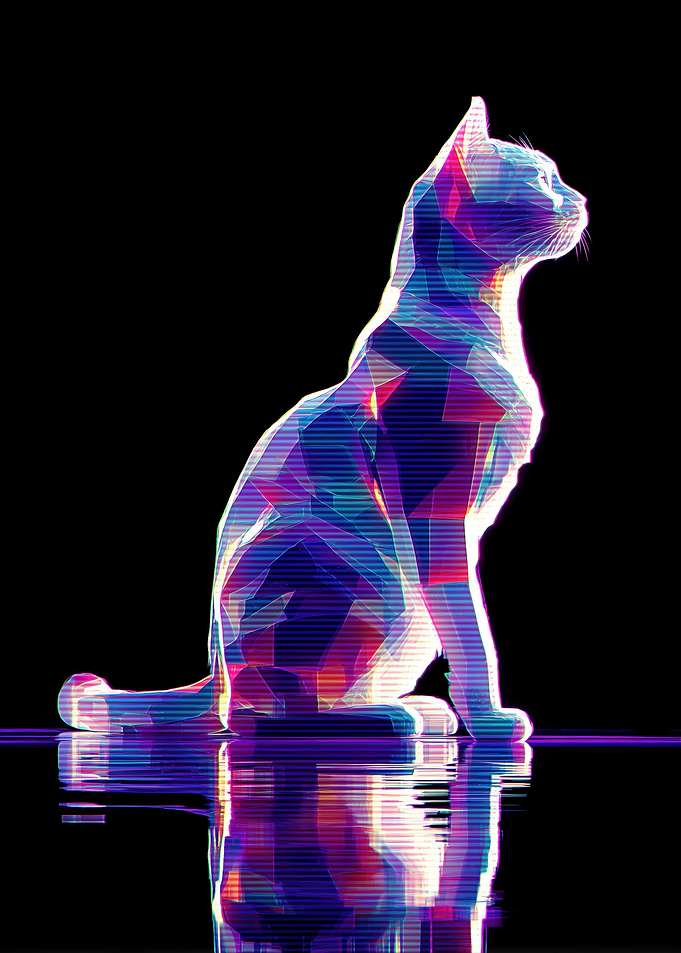 Geometric Cat with Reflection