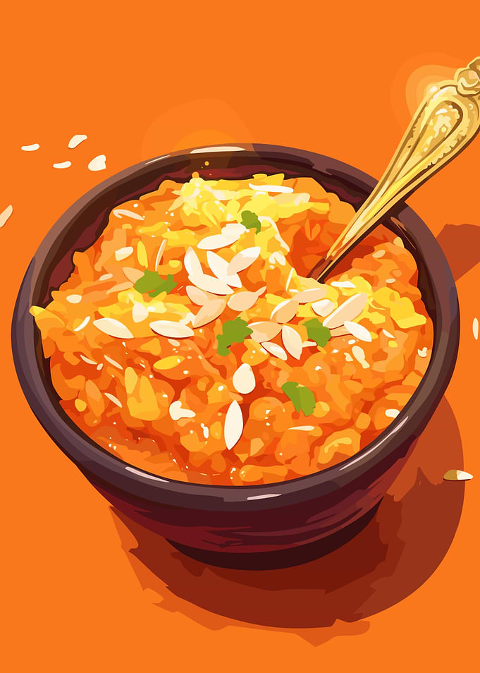 Gajar ka Halwa Illustration