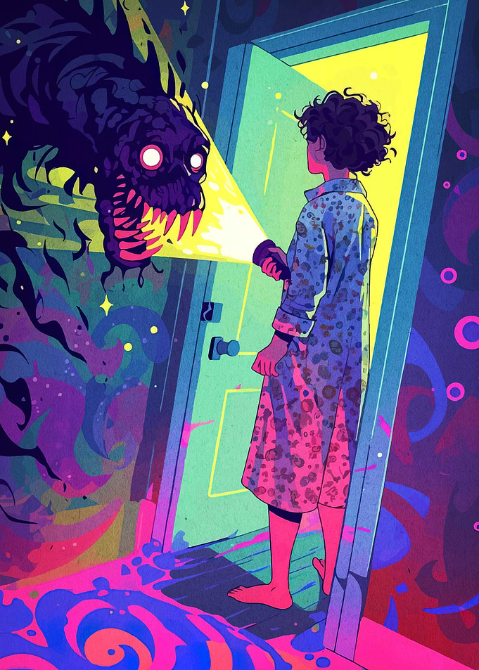 Monster in the doorway