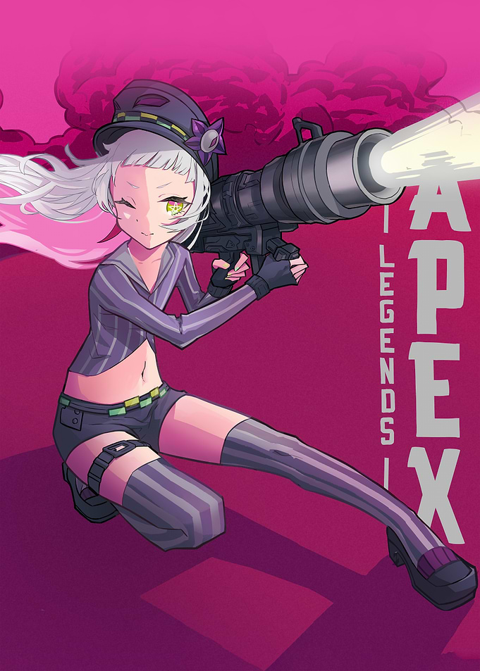 Apex Legends Anime Girl with Gun