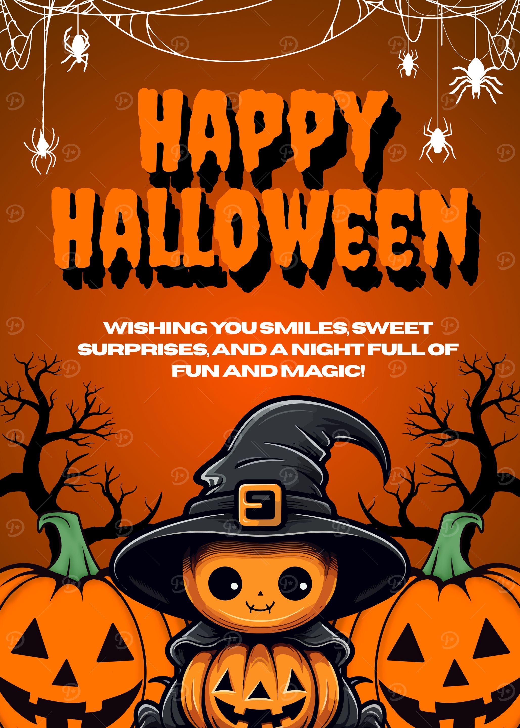 Happy Halloween – Pumpkins, Witch Hats & Magical Night