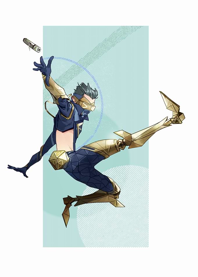 Dynamic Superhero Character Illustration