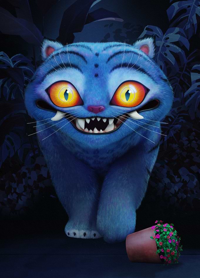 Mischievous Derpy Tiger