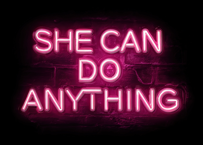 She Can Do Anything Neon Sign