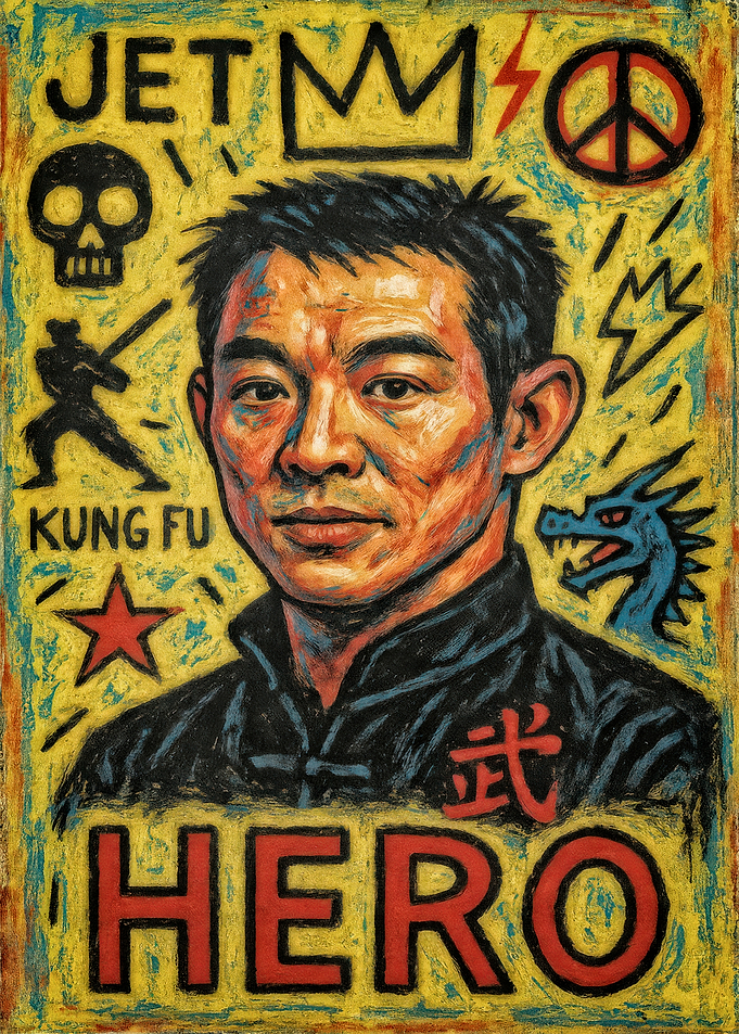 Jet Li Hero Pop Art Portrait