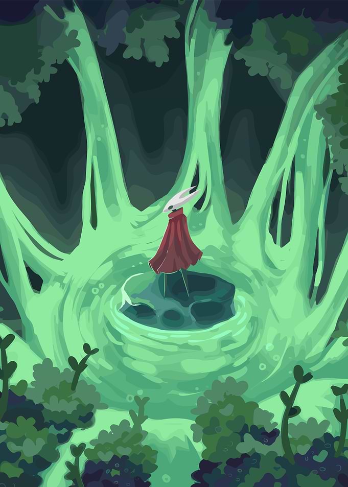 Hollow Knight in Green Swamp