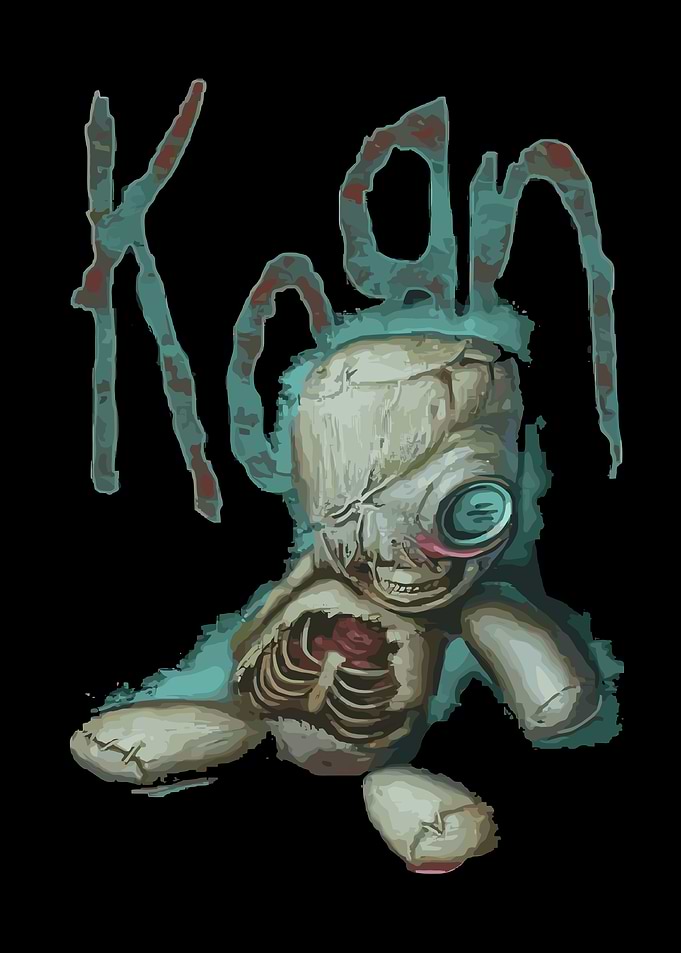 Creepy Korn Doll Illustration