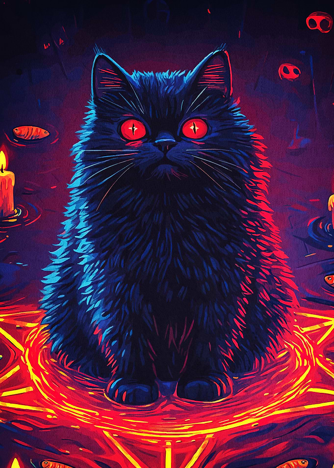 Cat Red Eyes