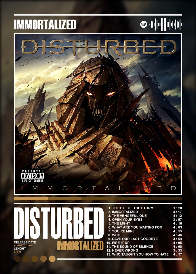 Disturbed - Immortalized Album Cover