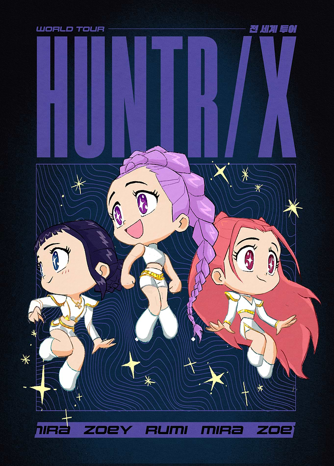 HUNTR/X Chibi World Tour Poster