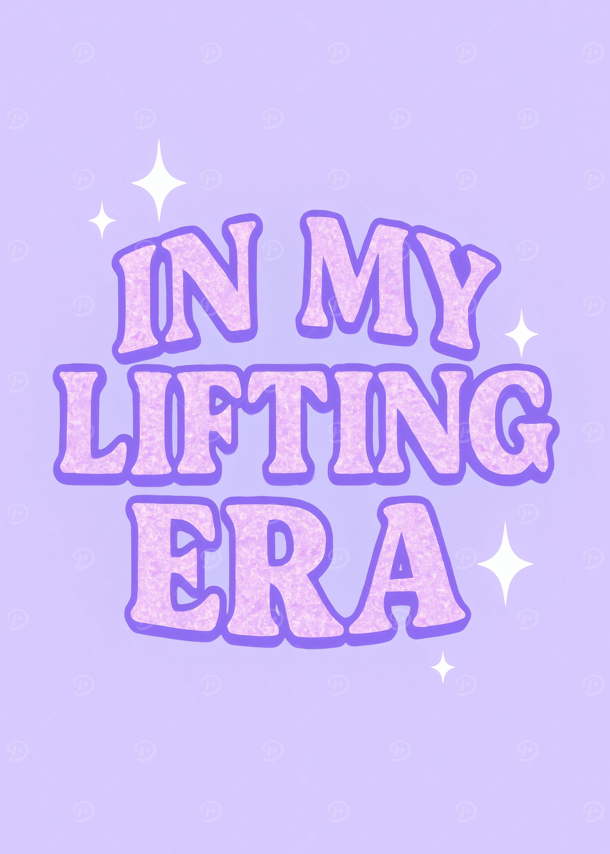 In My Lifting Era Text Art