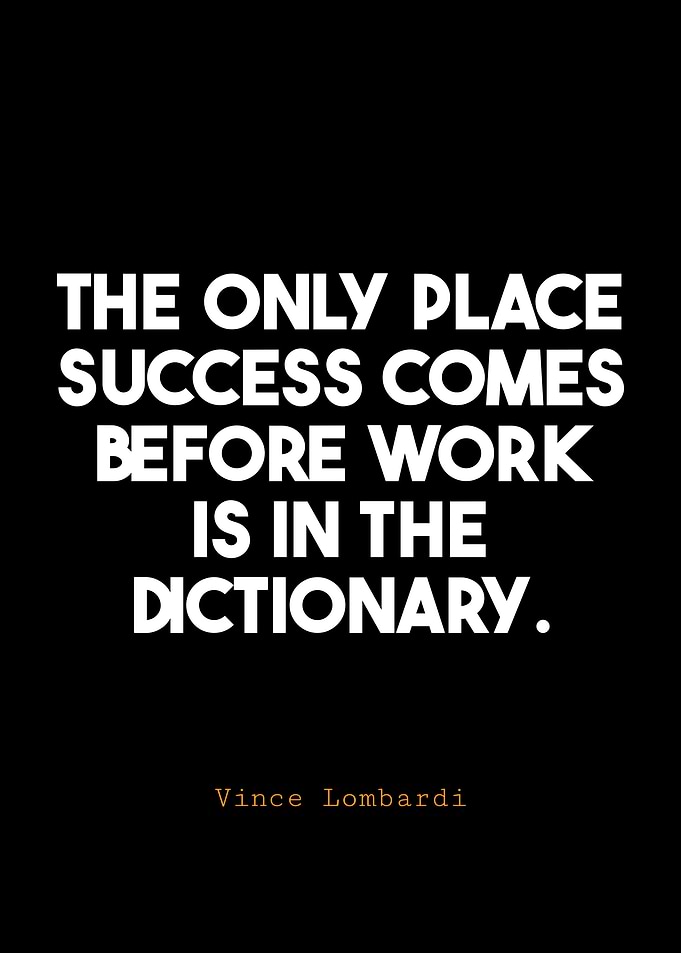 Success Before Work Quote