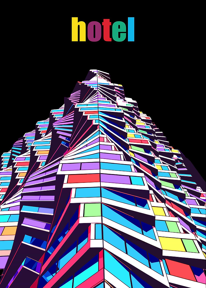 Hotel Building Illustration