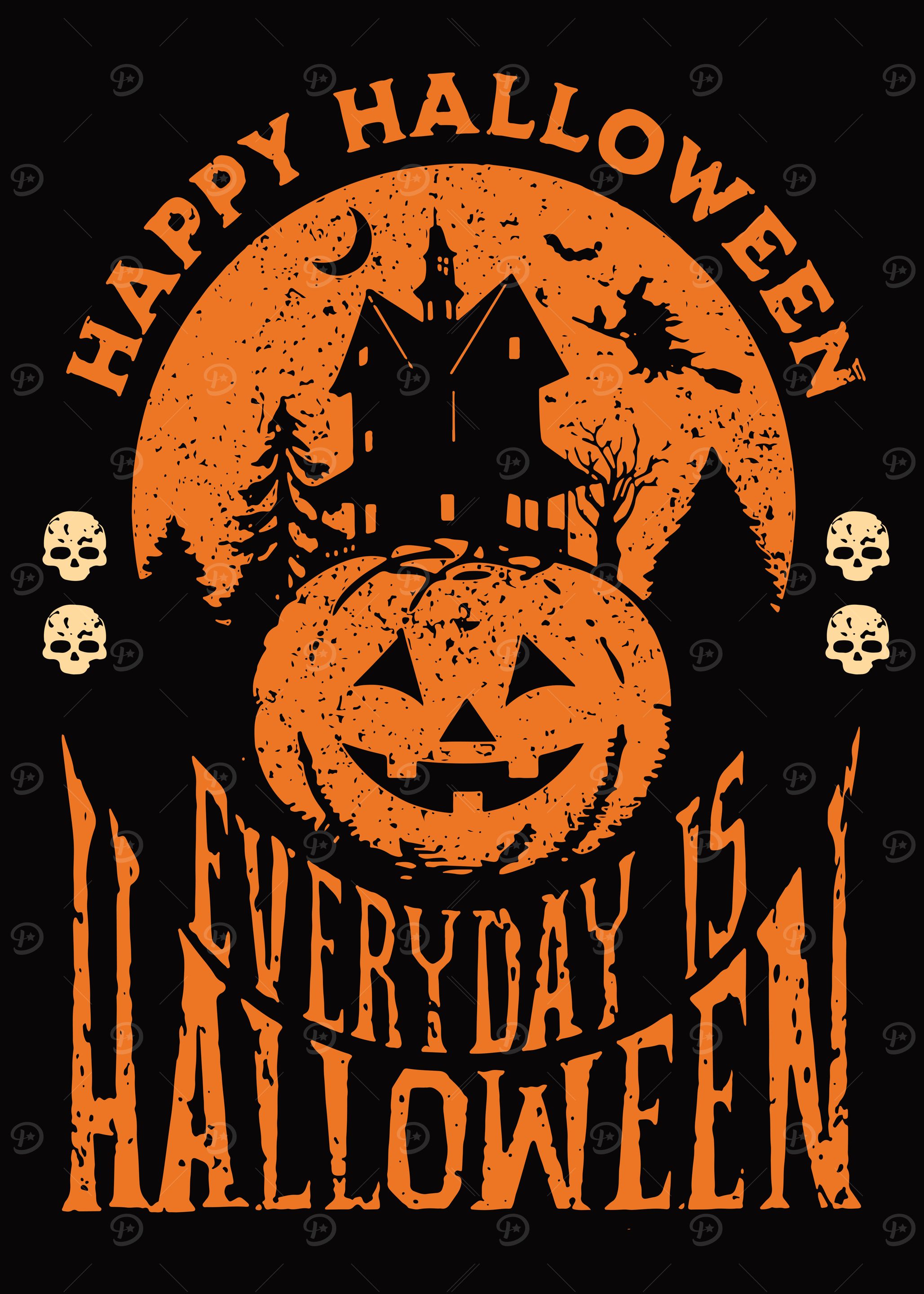 Happy Halloween Spooky Design