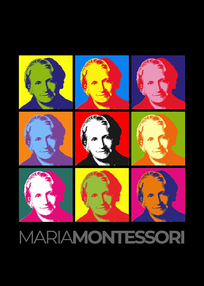 Maria Montessori Pop Art Portrait