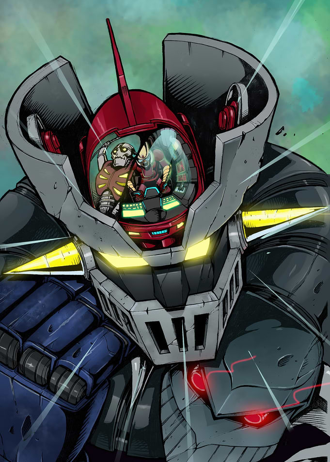 Mazinger Z Robot Anime Illustration