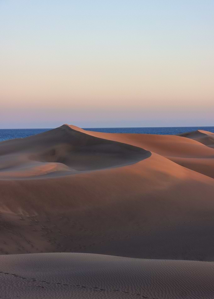 Sand Dunes at Sunset