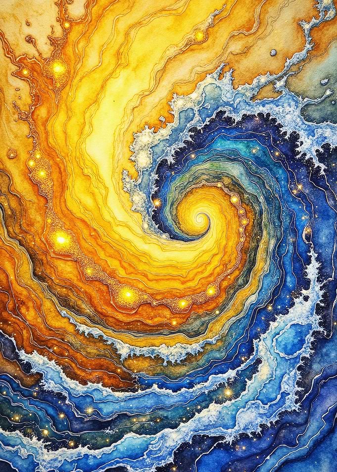 Indigo Flow Abstract
