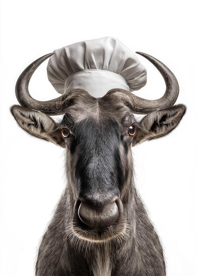 Wildebeest Chef Portrait