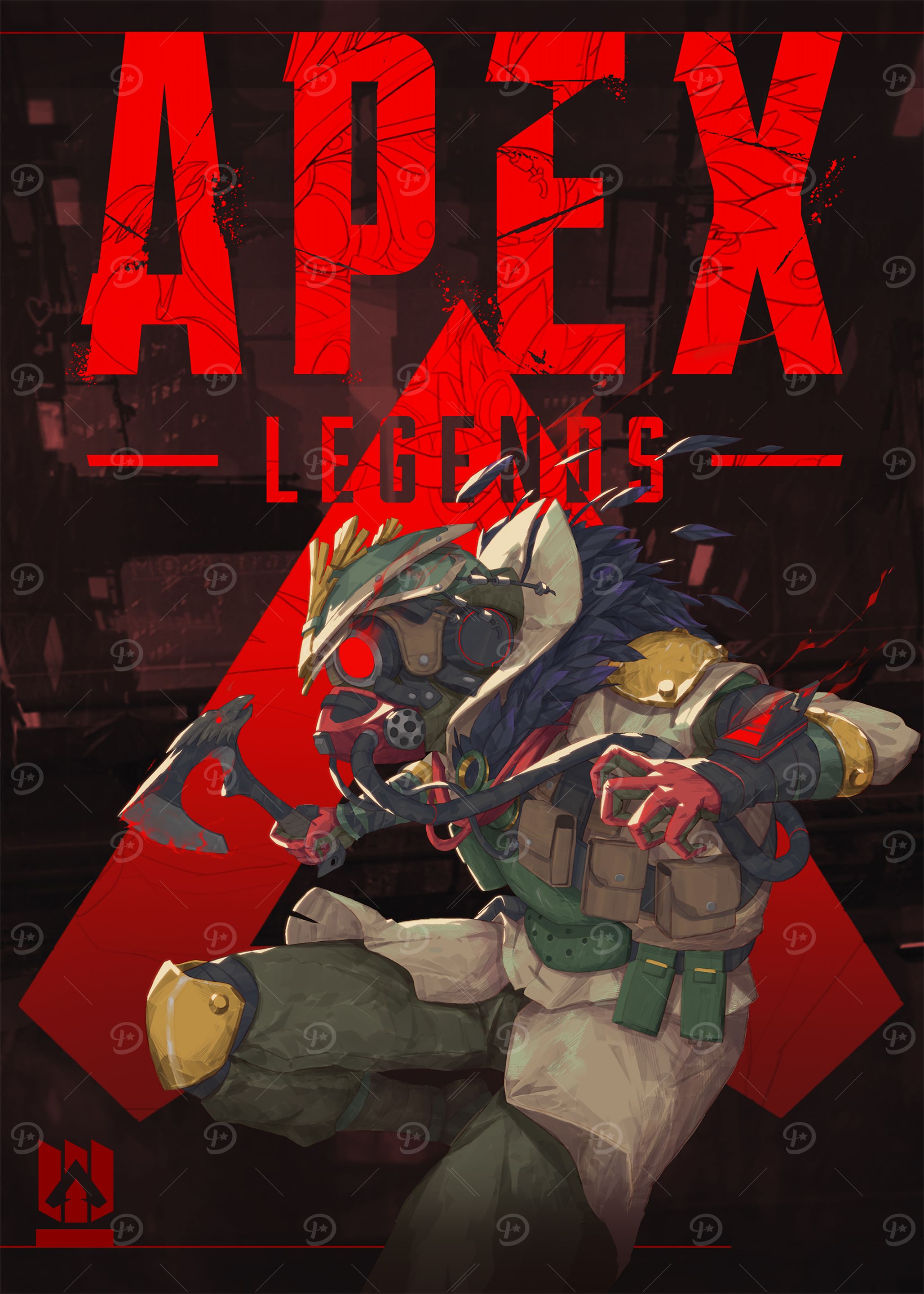 Apex Legends Bloodhound Character Poster