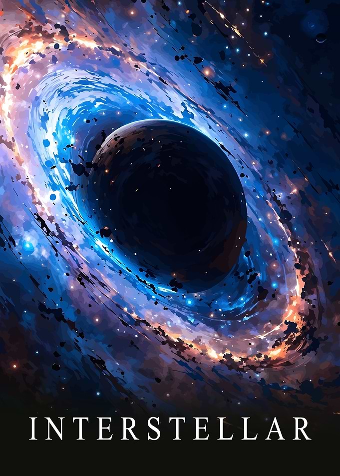 Interstellar Black Hole Digital Art
