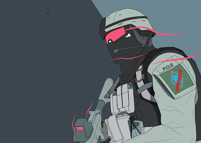 Stylized Soldier Illustration