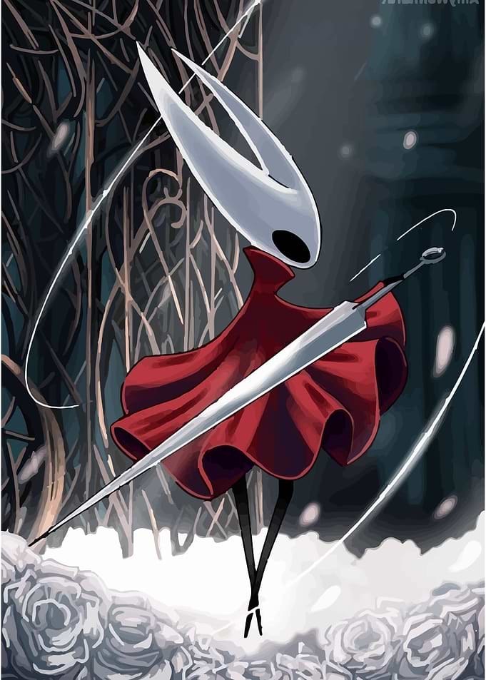Hornet from Hollow Knight illustration