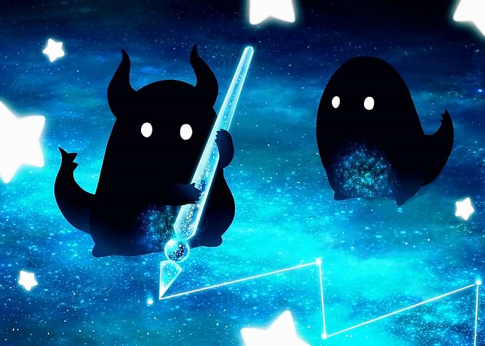 Celestial Cartoon Creatures Drawing Constellations