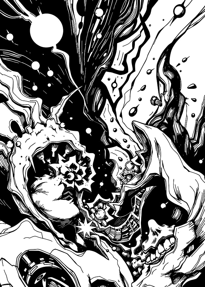 Manga Clair Skull and Obscure Figure