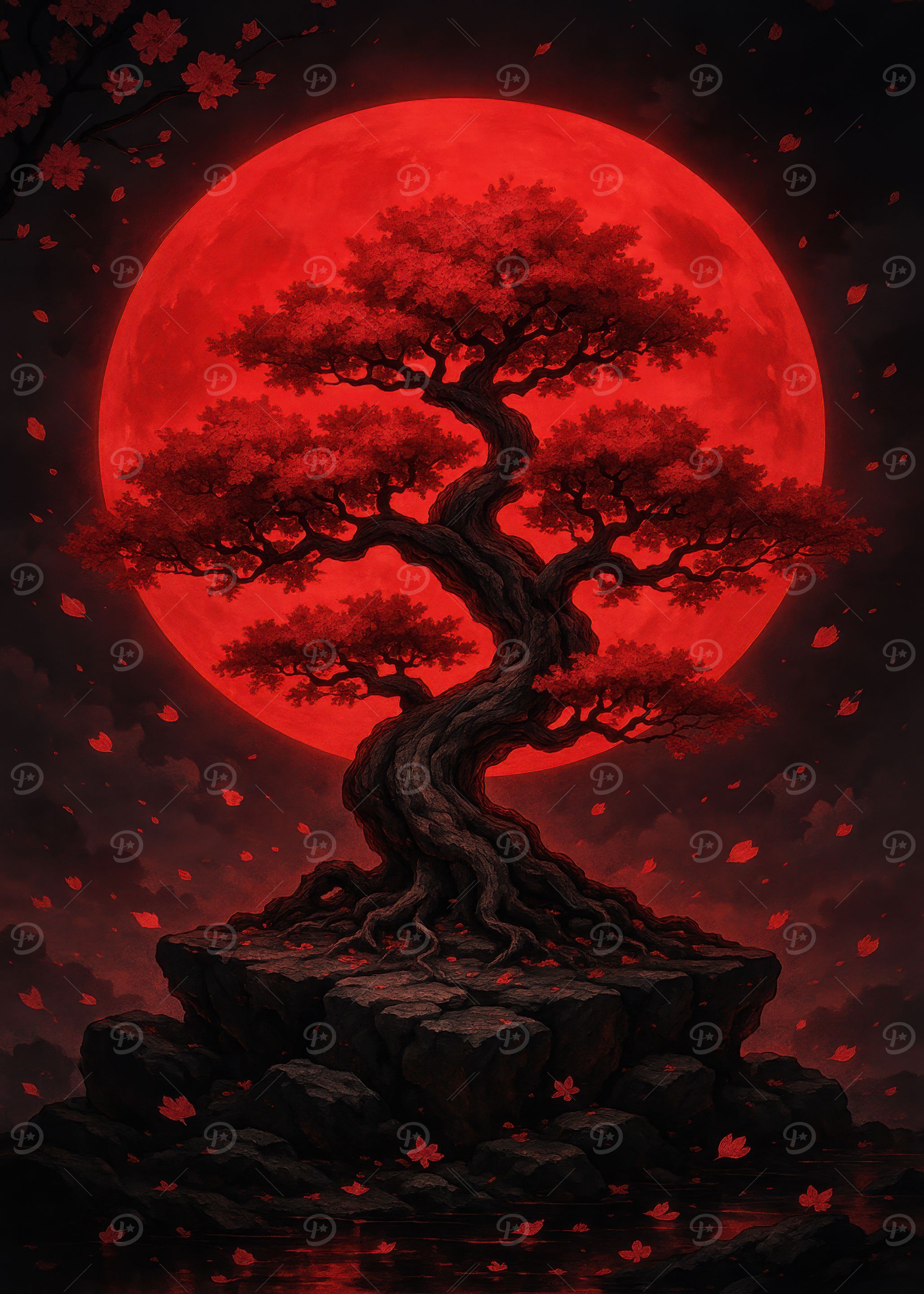 Red Moon Bonsai Tree
