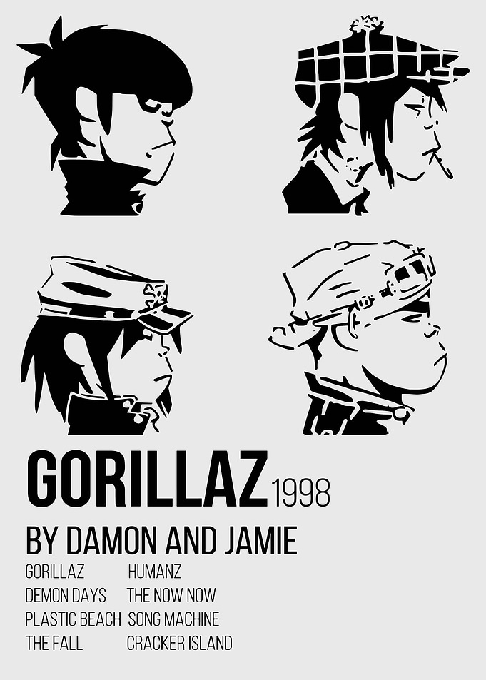 Gorillaz Band Art