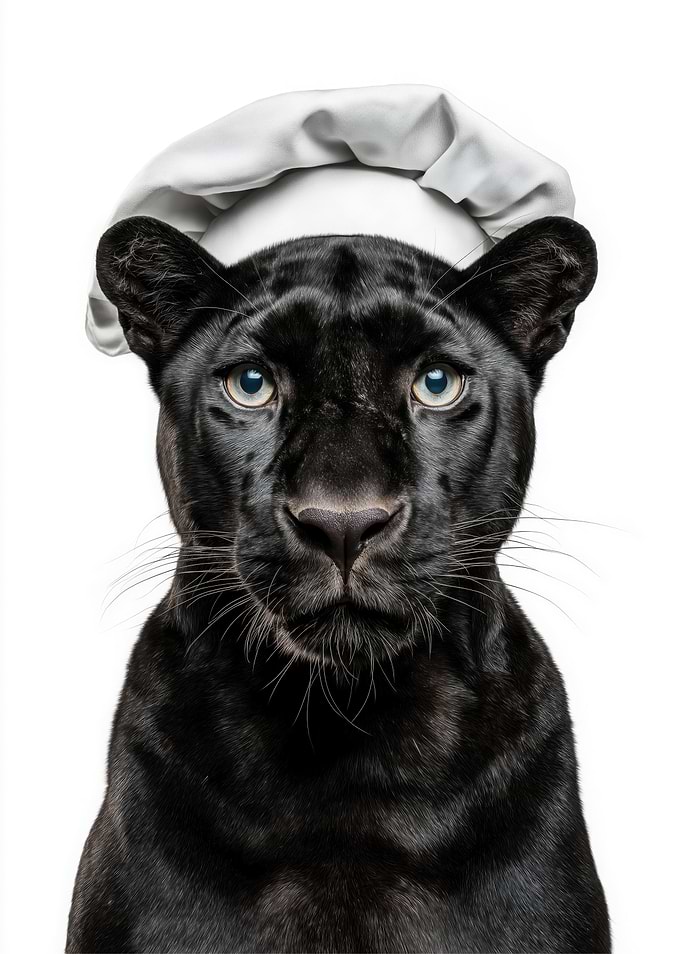 Black Panther Chef Portrait