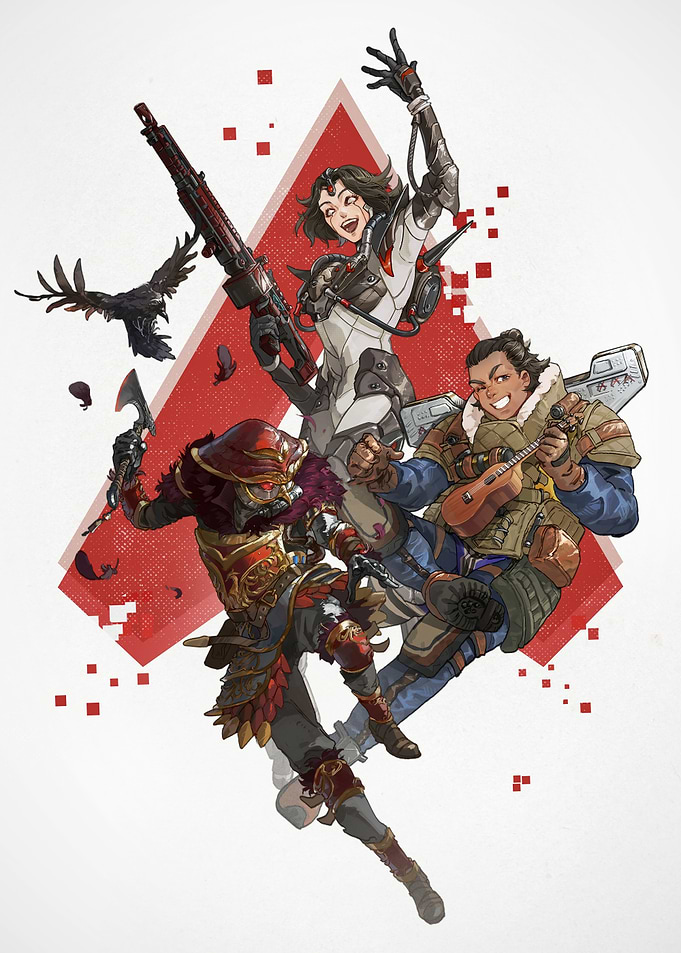 Apex Legends characters digital art
