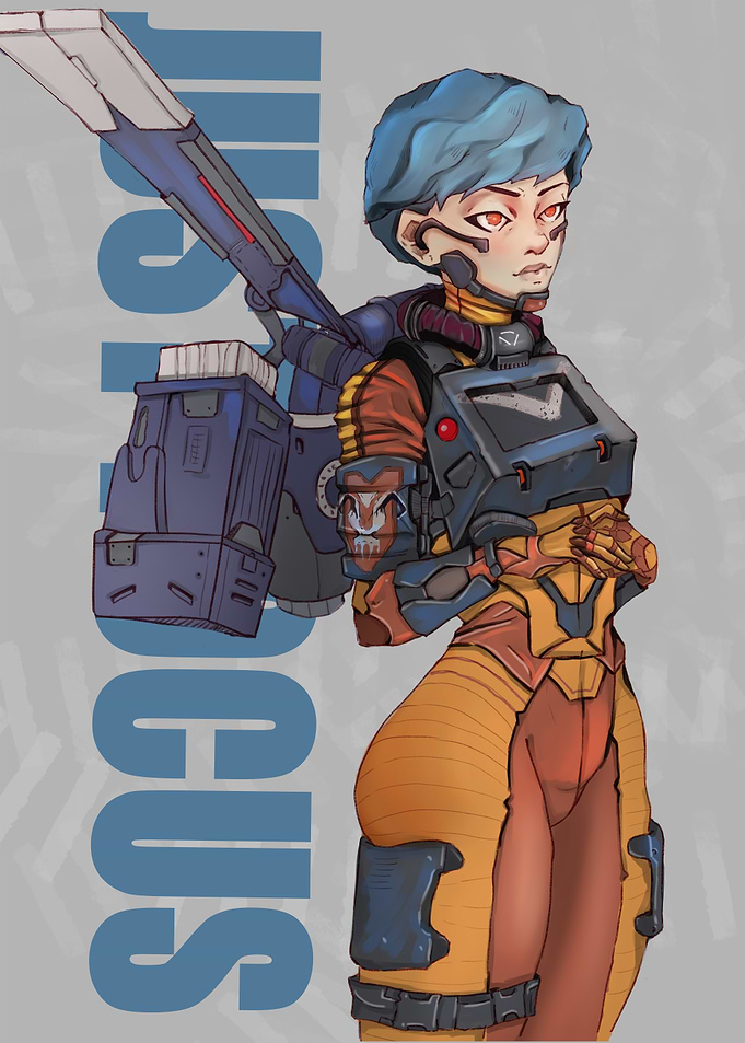 Stylized Sci-Fi Character Illustration