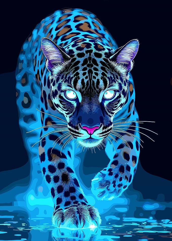 Electric Blue Jaguar