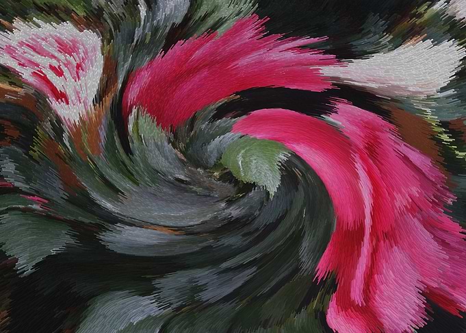 Abstract Floral Swirl